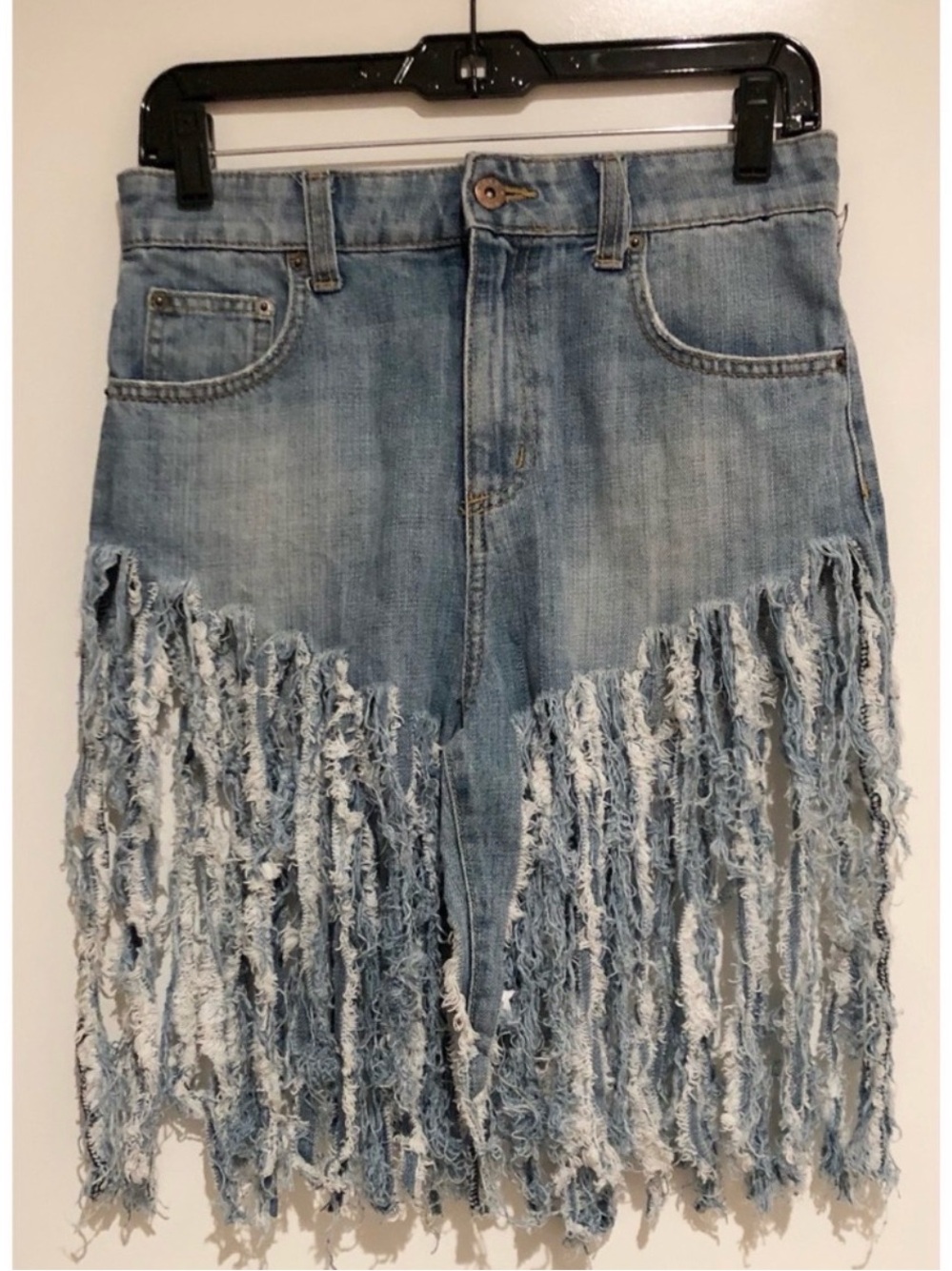 Carmar Light Wash Fringe Denim Shorts | Festival • Concert • Western